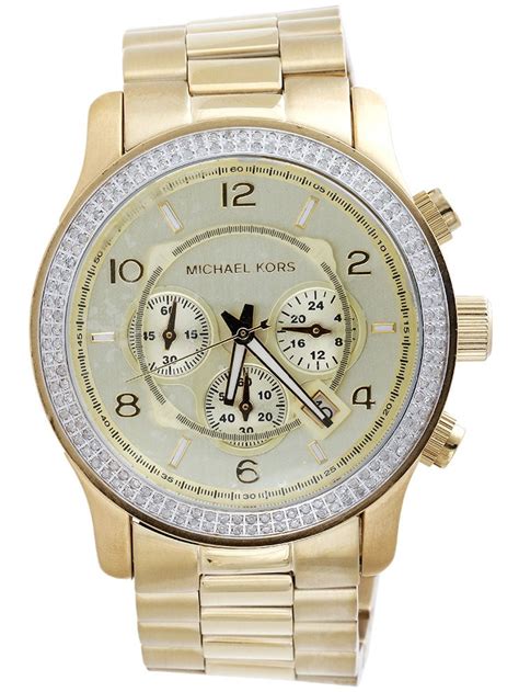 diamond watch michael kors|men's mk watch with diamonds.